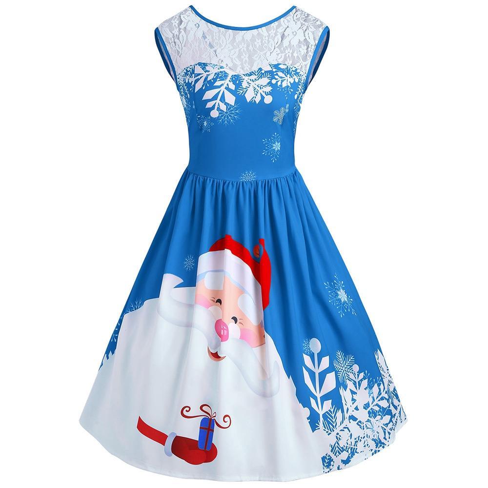 Rotes Santa-Weihnachtsfeier-Kleid