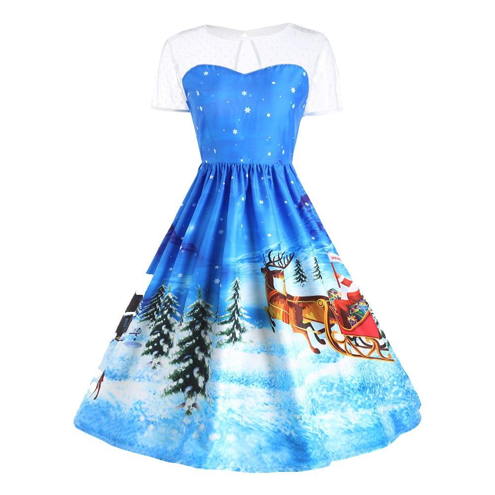 Weihnachtsmann-Weihnachtsfeier-Kleid