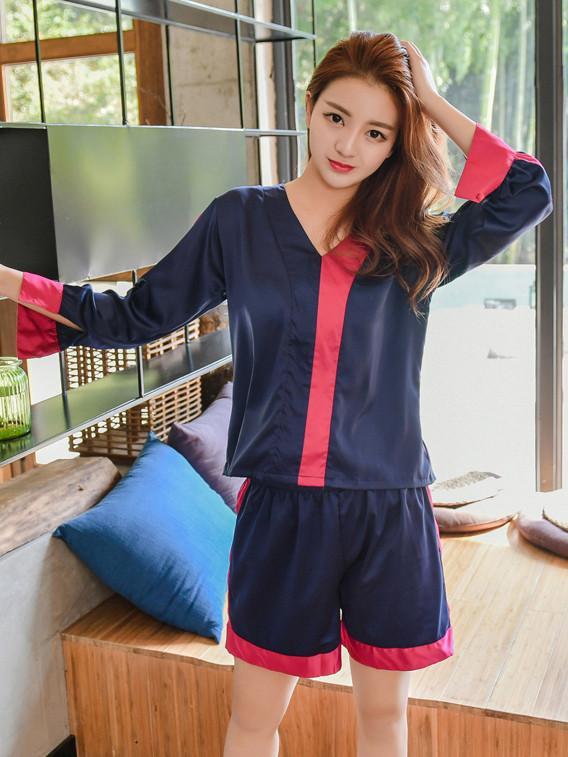 Silky Shorts Pajamas Set