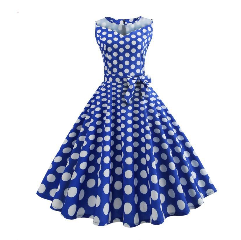 Robe imprimée à pois