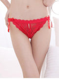 Crotchless Lace & Bows Lingerie Panty - Theone Apparel