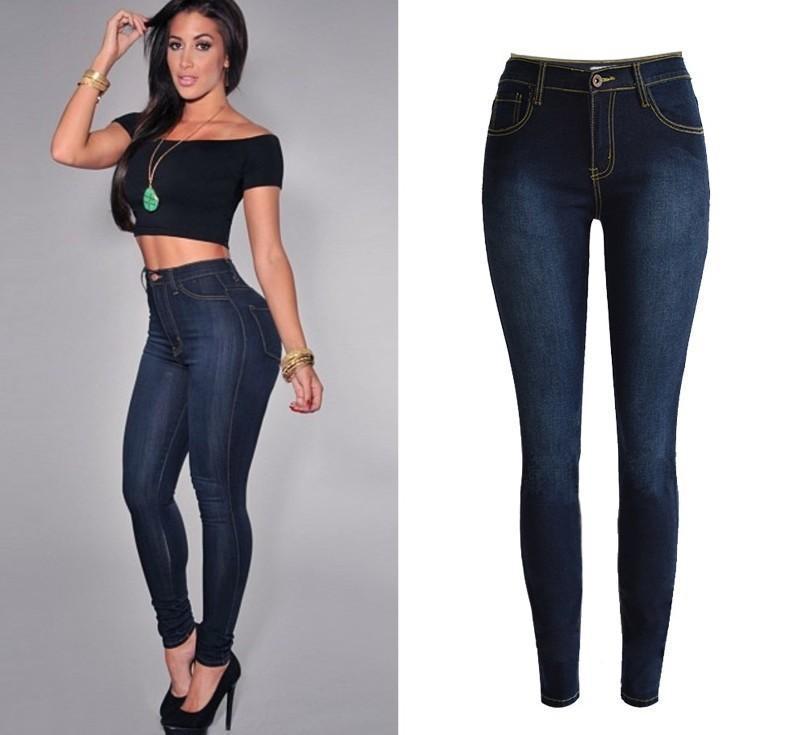 Dark Denim Stretch Skinny Jeans - Theone Apparel