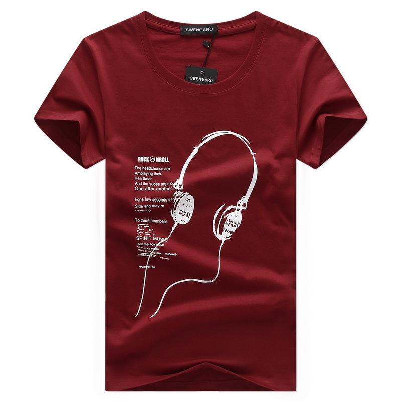 Música é camisa de fone de ouvido da vida