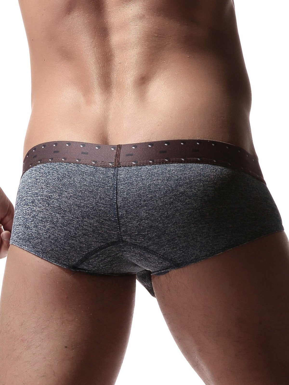 Elastic Faux Belt Waist Trunk - Theone Apparel