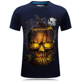 Evil Halloween Pumpkin Skull Shirt - Theone Apparel
