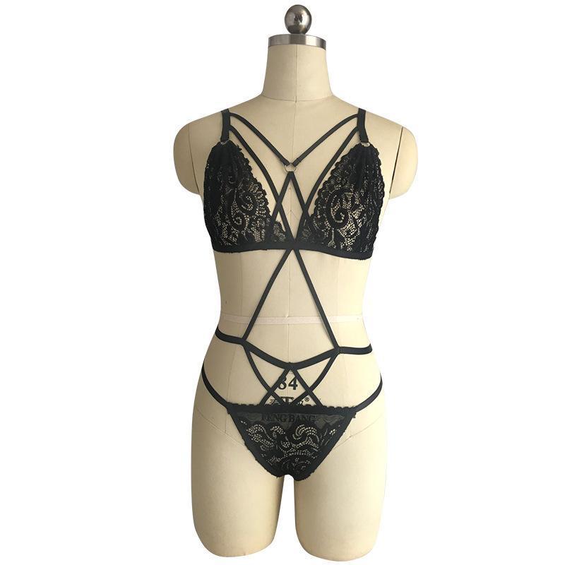 Wildes Flirt-Dessous-Set aus Spitze