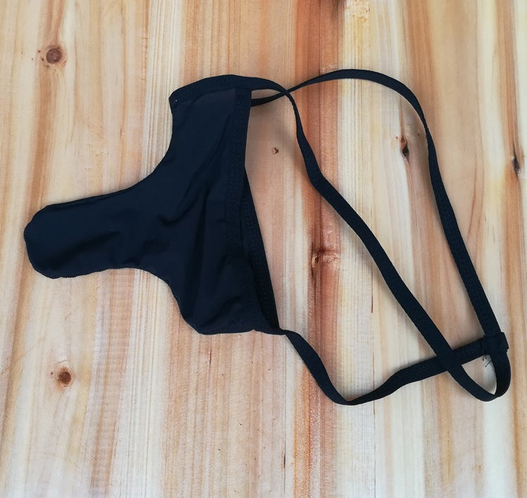 Fitted Sheer Thongs-Black-Theone Apparel