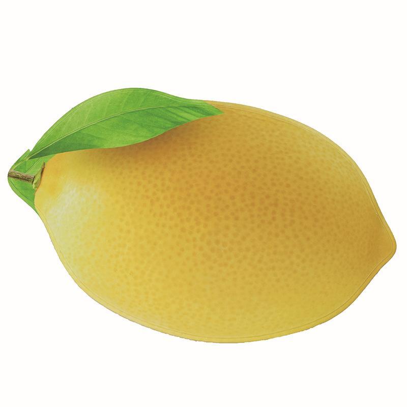 Flavors of Fruit Cutout Kitchen Mat-Lemon-Theone Apparel