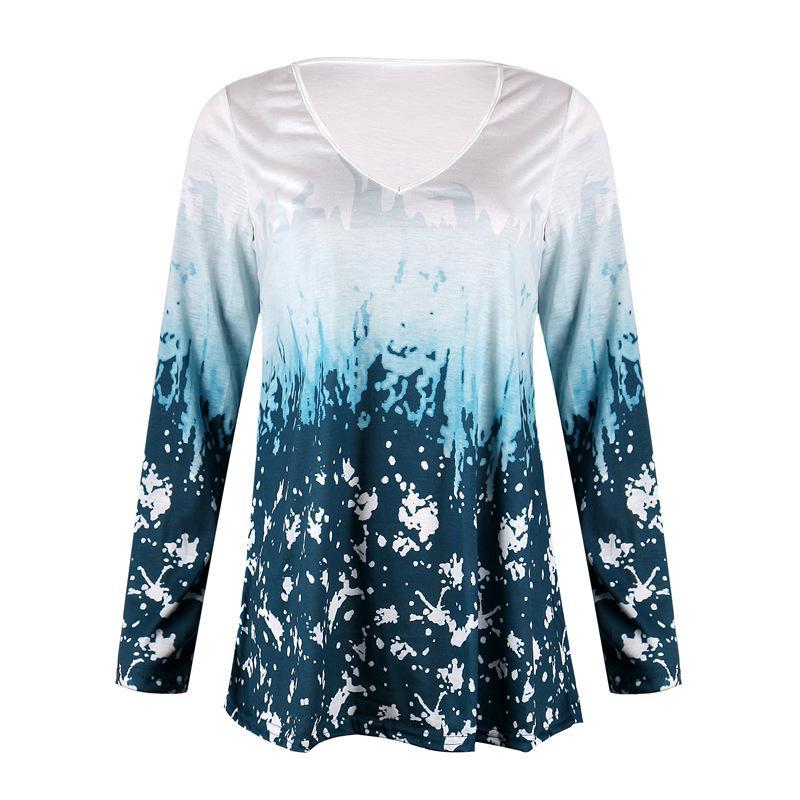 Grassy Gardens Loose Long Sleeve Top