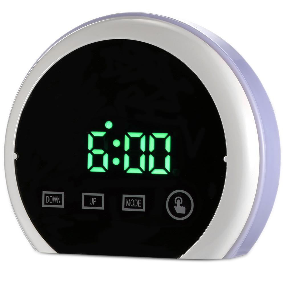 Reloj de espejo LED con alarma