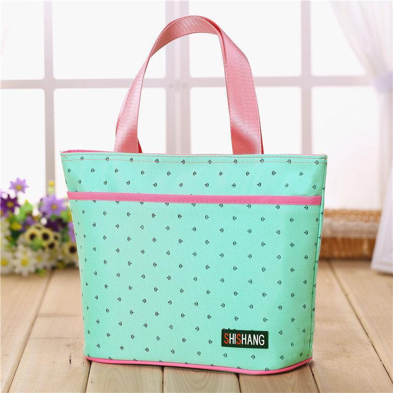 Bolso tote grande con estampado preppy