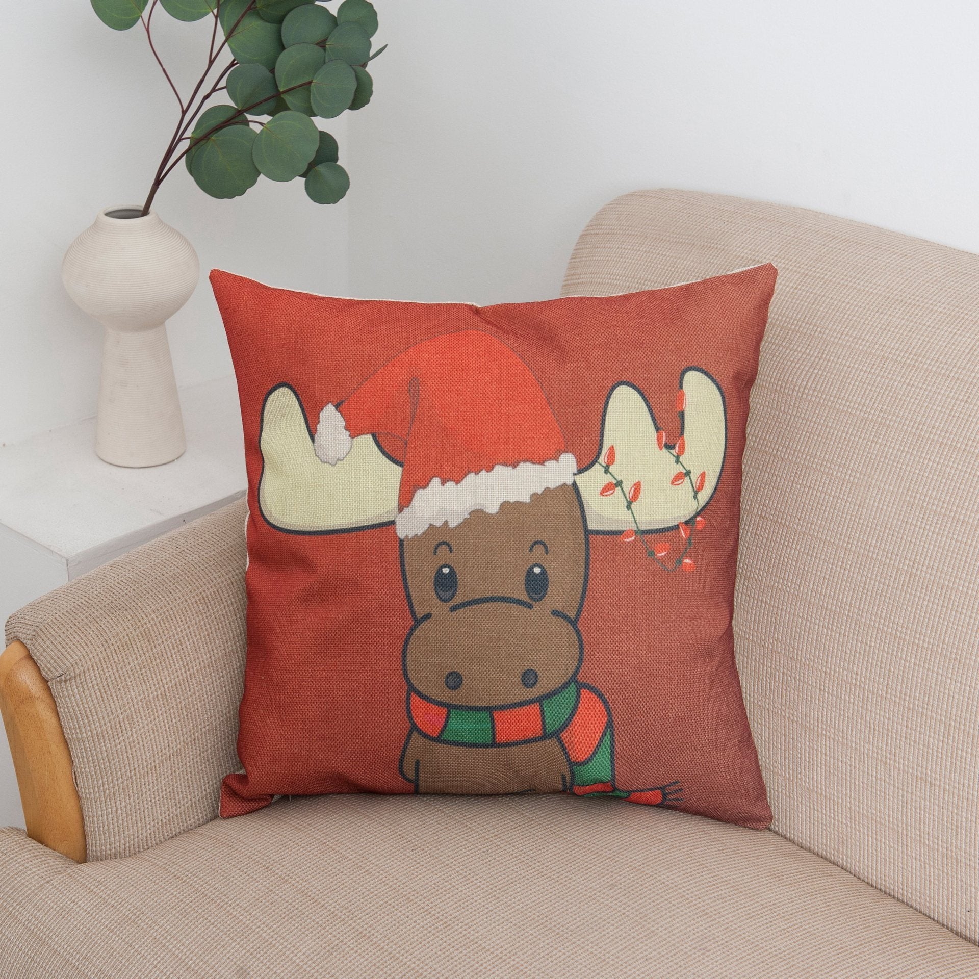 Fundas de almohada de Navidad felices vacaciones