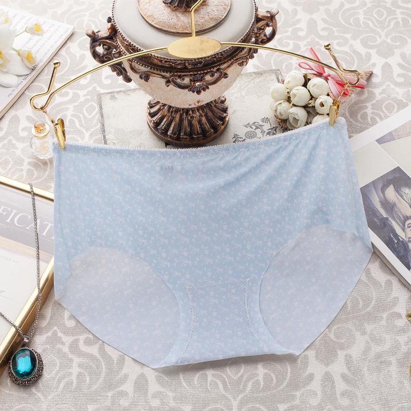 Hippity Hop Bunny Print Hipster Panty-Light Blue-Theone Apparel