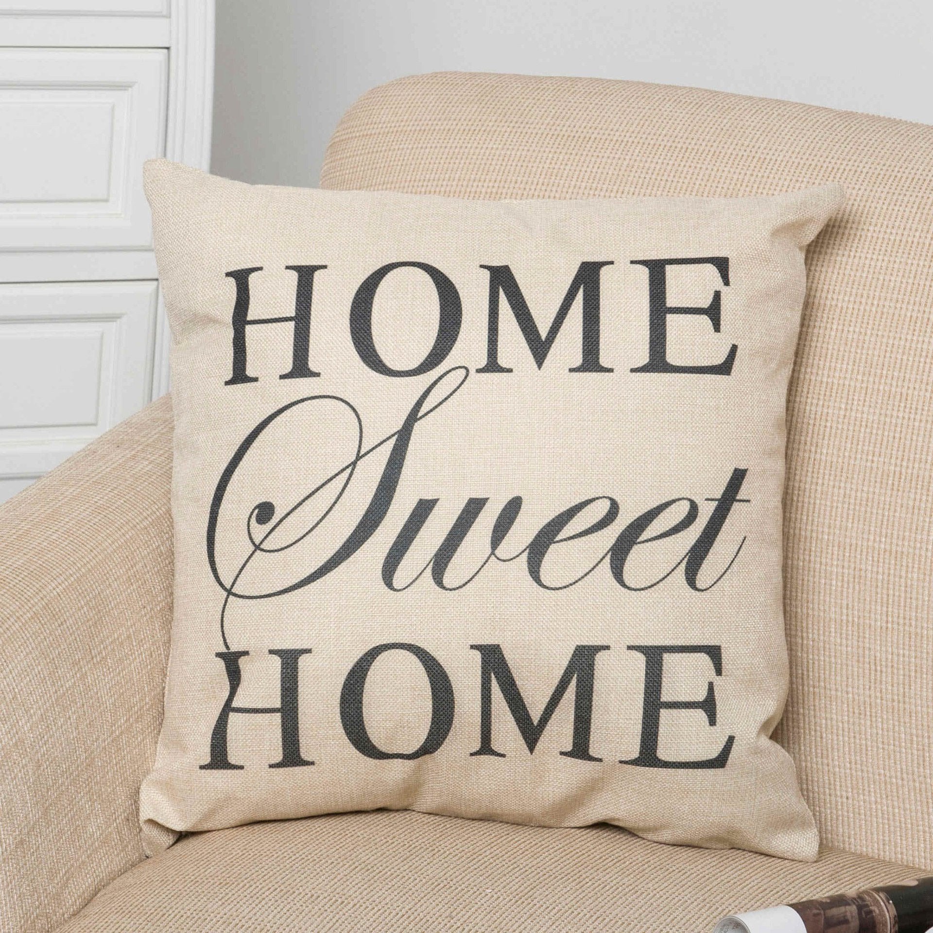 Home Sweet Home Square Pillow Cover