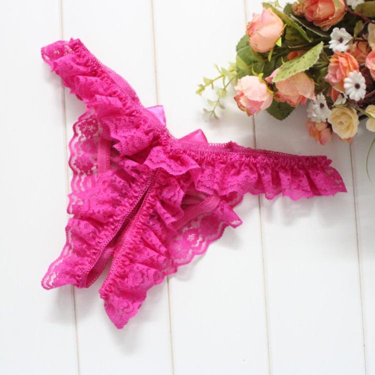 Crotchless Ruffles & Lace Panty - Theone Apparel