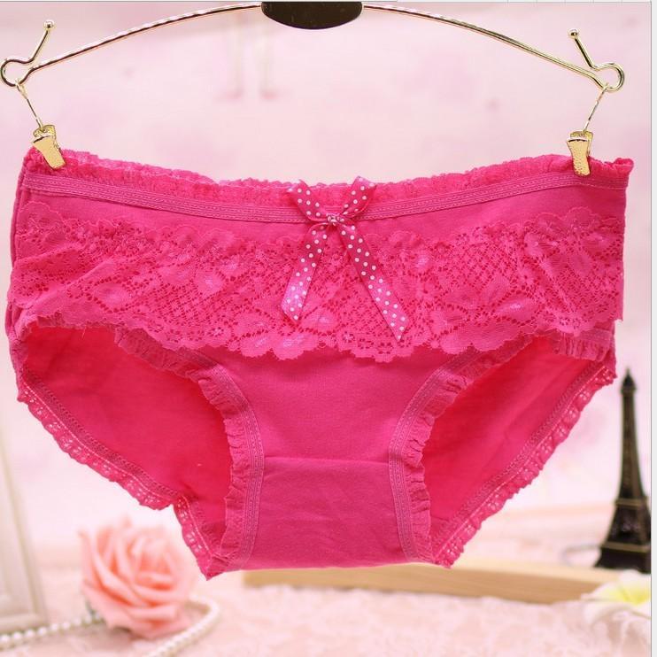 Girly kant en ruches bikini panty