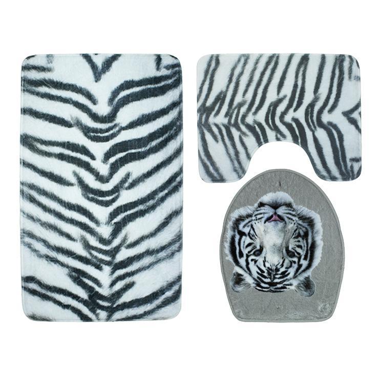 In the Wild Animal Print Bath Mat Set