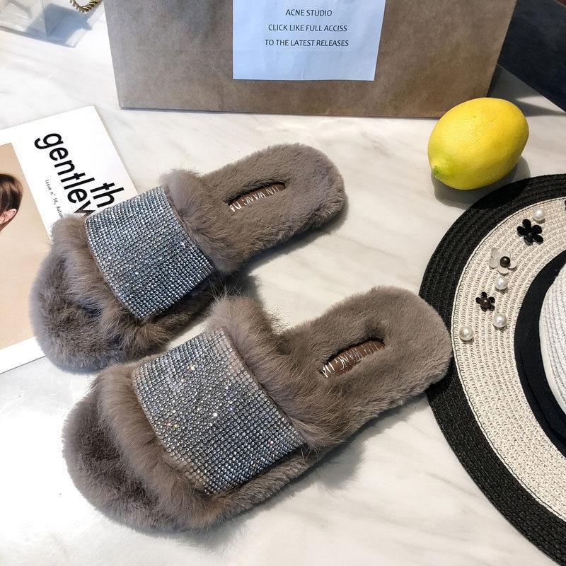 Glam Vibes Fur Lined Slippers