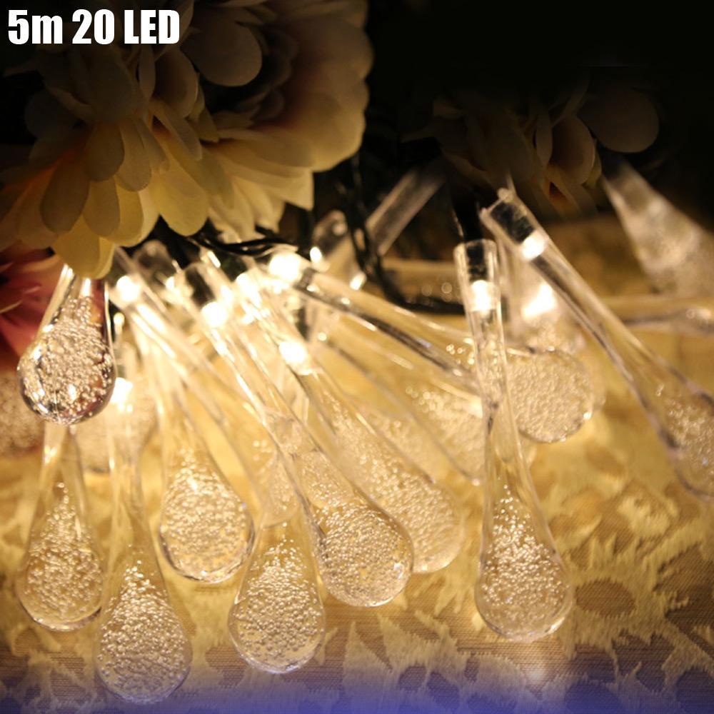 LED Water Drop Shaped Ornament-Warm White-Theone Apparel