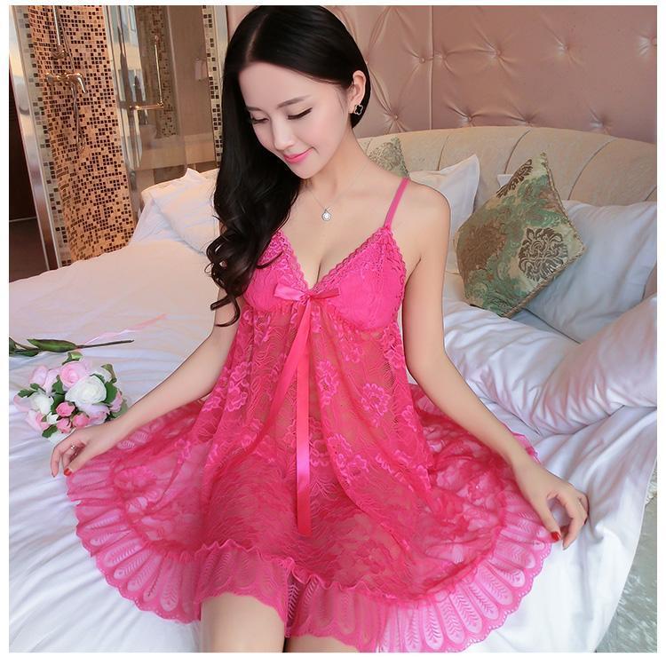 Lace and Ruffles Sexy Nightie Dress - Theone Apparel