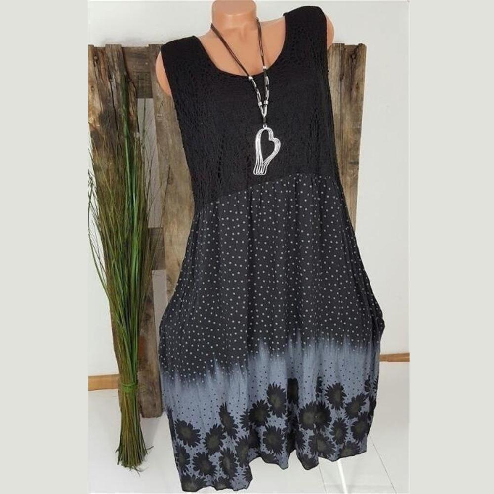 Lacy Dots Strapless Summer Dress