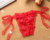 Lacy Side Tie bikini kruisloze ondergoed