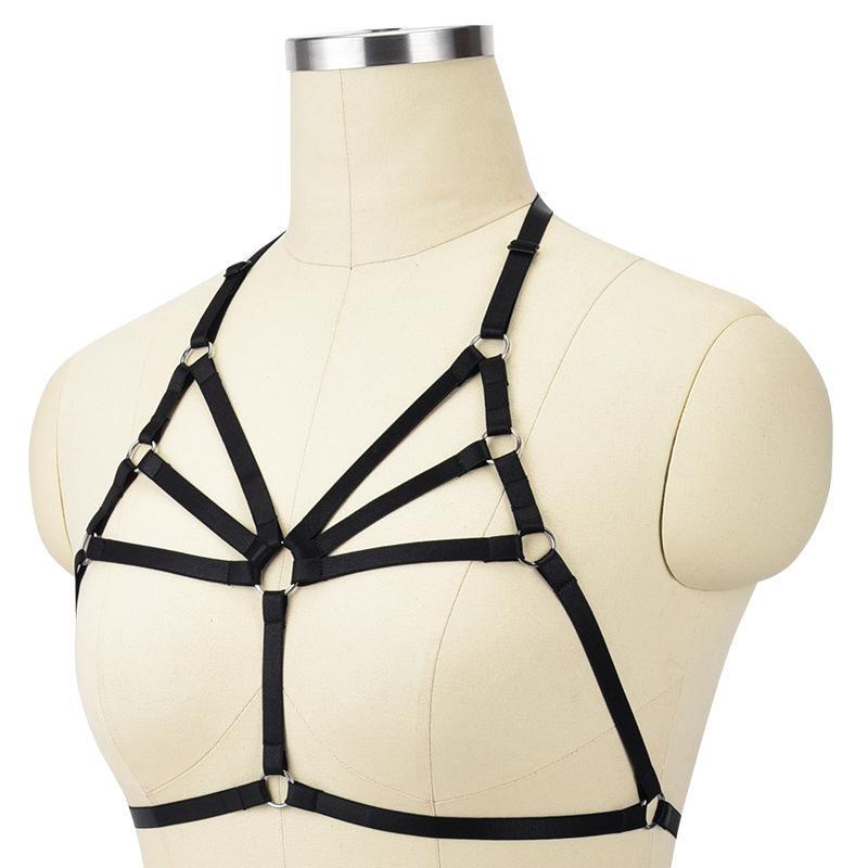 Ladies Cupless Lingerie Cage Bra