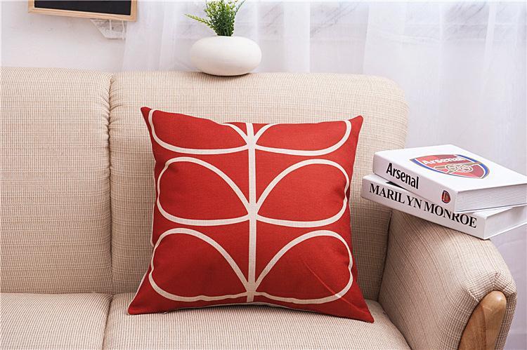 Leaf Drawing Print Pillow Covers-601-0010-S4-Theone Apparel