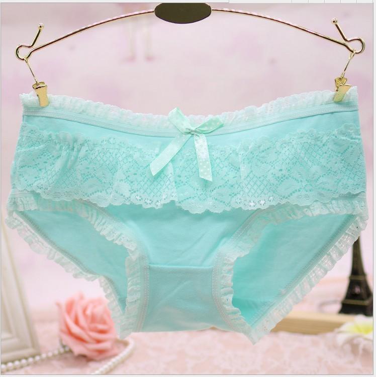 Girly kant en ruches bikini panty