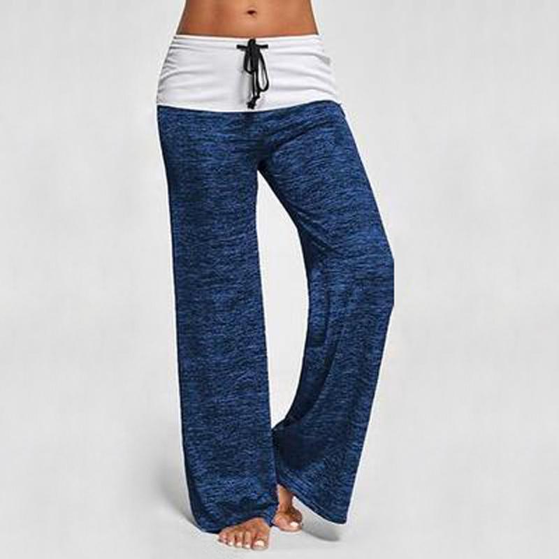 Loose Fit Cable Knit Lounge Pants-Blue-Theone Apparel