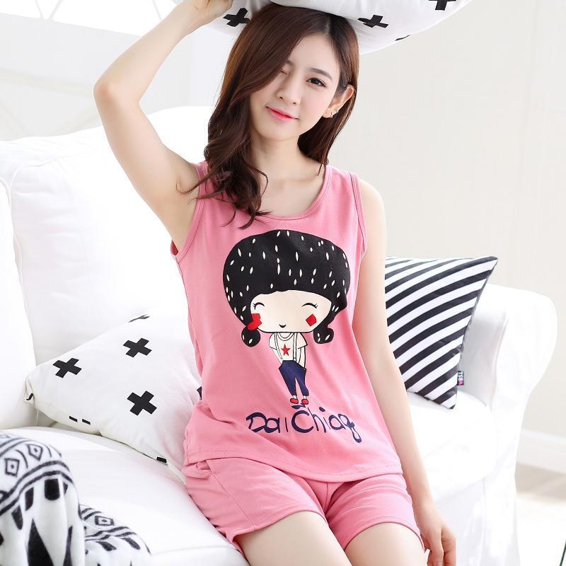 Monkeying Around Sleep Tank Set-Style 4-Theone Apparel