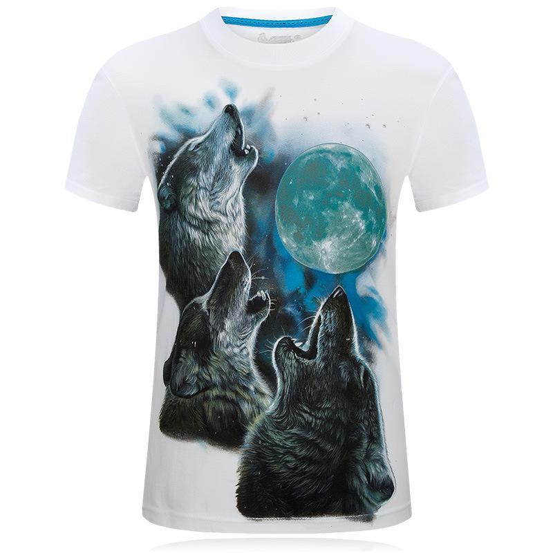 Wolf-Shirt der Mond-Heuler-drei