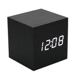 Multifunctional Display Wooden Alarm Clock
