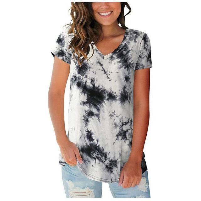 Tie Dye T-shirt met korte mouwen