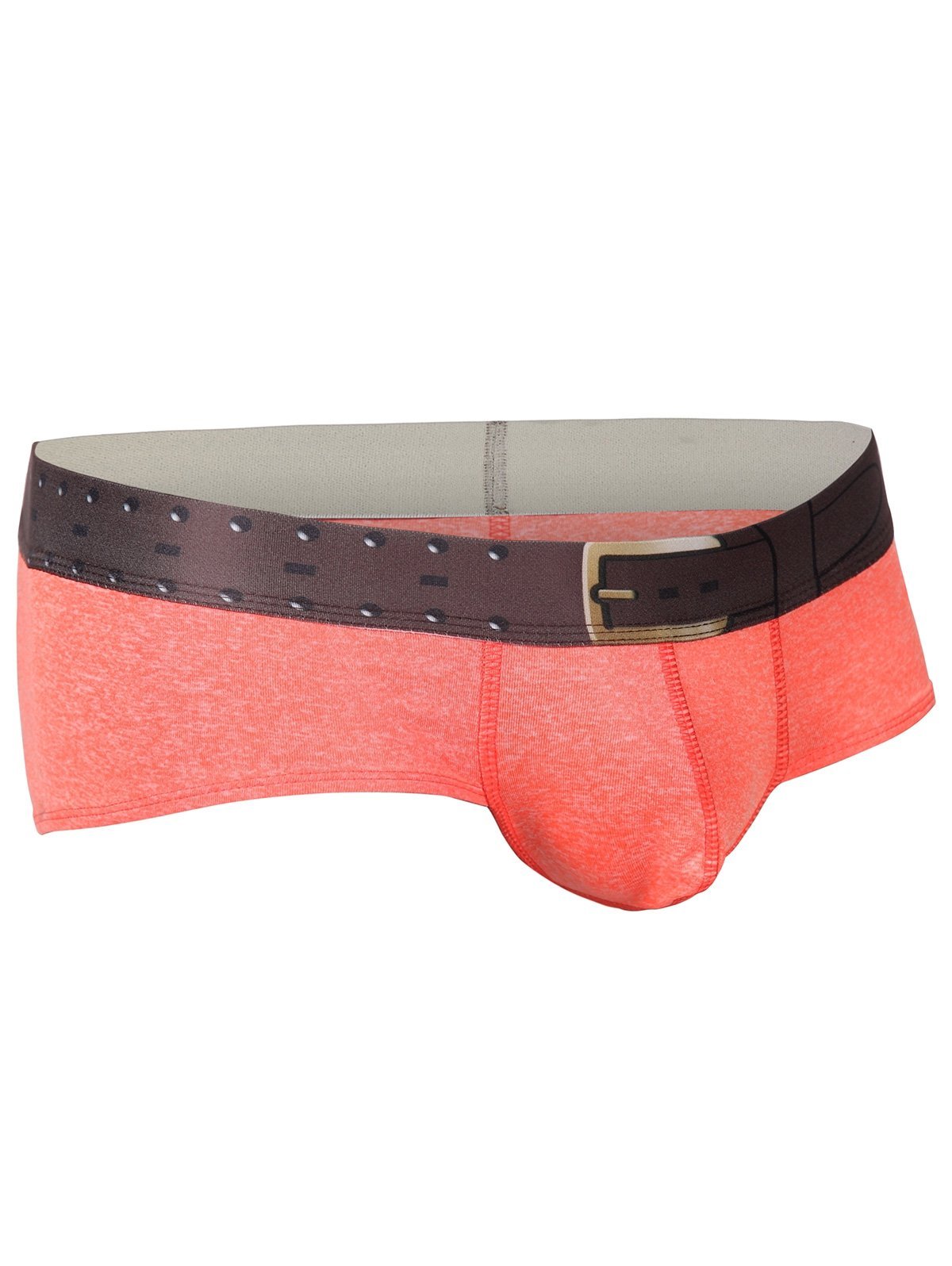 Elastic Faux Belt Waist Trunk - Theone Apparel