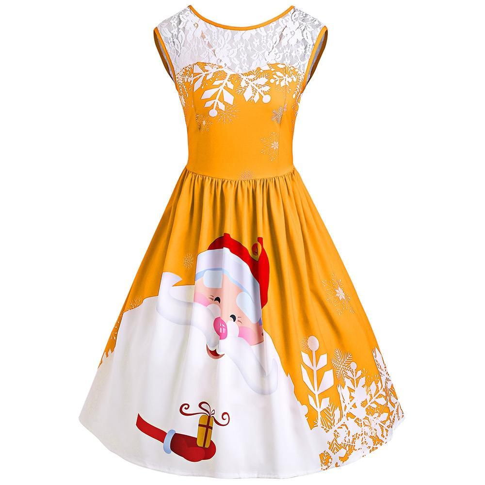 Rotes Santa-Weihnachtsfeier-Kleid