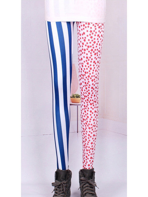 Patriotic Stars & Stripes Fashion Leggings - Theone Apparel