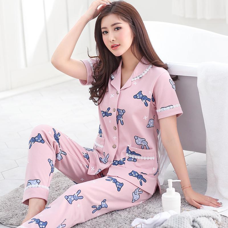 Pineapple Button Up Sleepwear Set