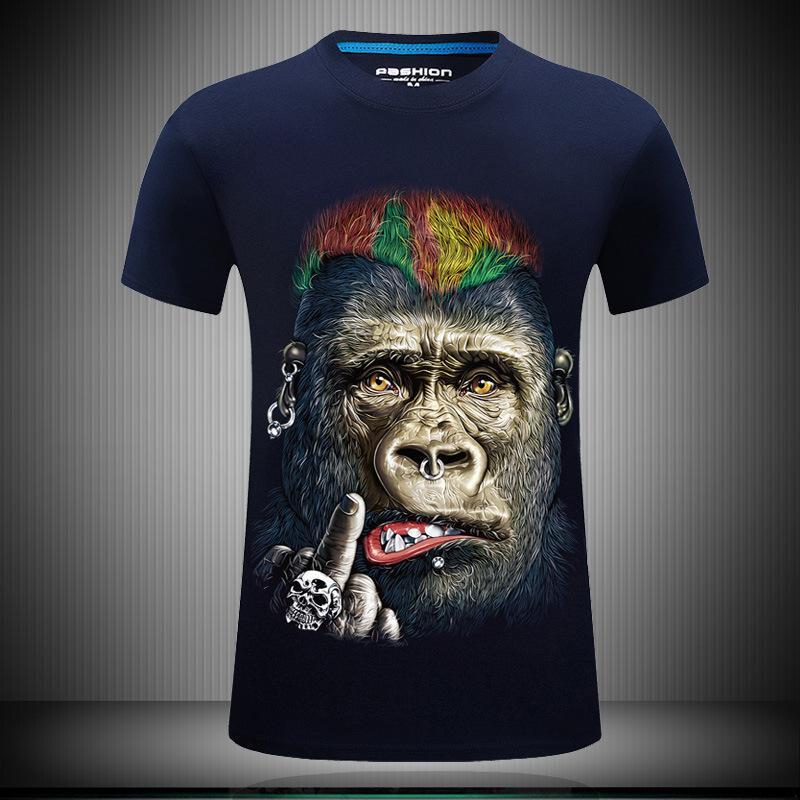 Punk Rock Gorilla Face Shirt