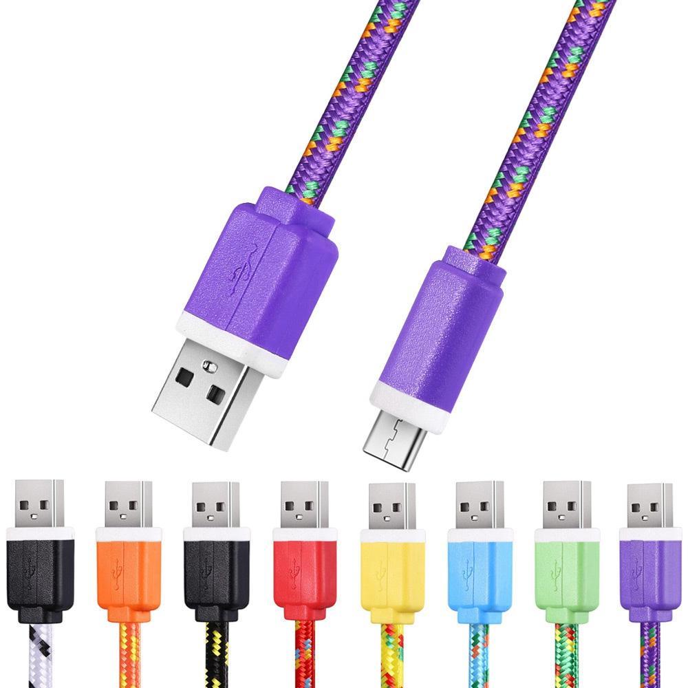 Cable cargador micro USB para teléfonos inteligentes Android