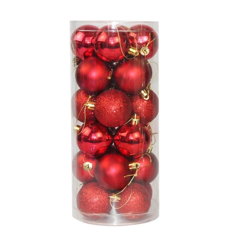 プラスチック製のマルチカラーのクリスマスツリーの装飾品