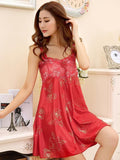 Rosy Print Lace Top Babydoll