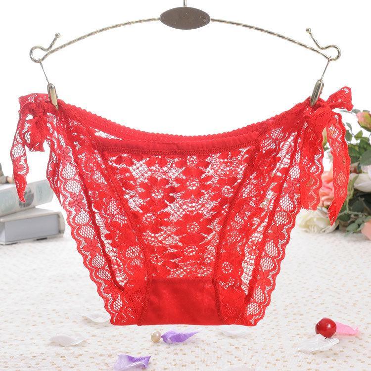 Tir latérale transparente en dentelle panty