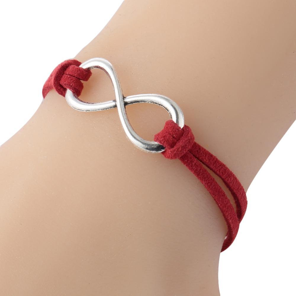 Eenvoudige wollen armband voor dames