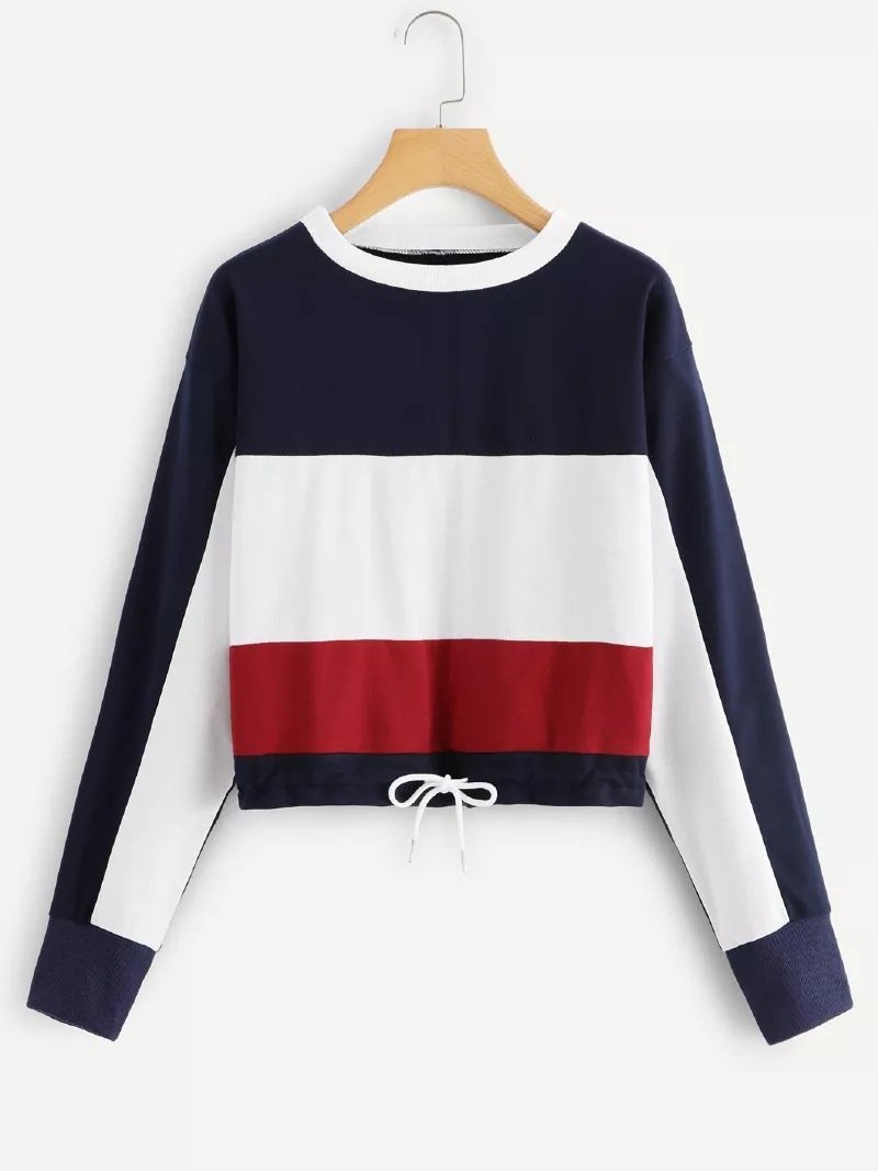 Red White and Blue Nautical Sweater-Blue/Red-Theone Apparel