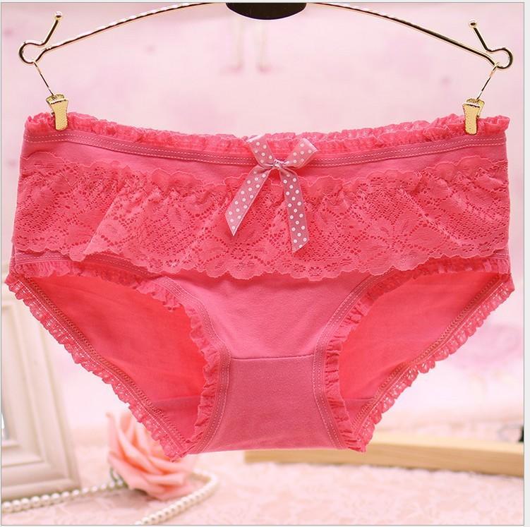 Girly kant en ruches bikini panty