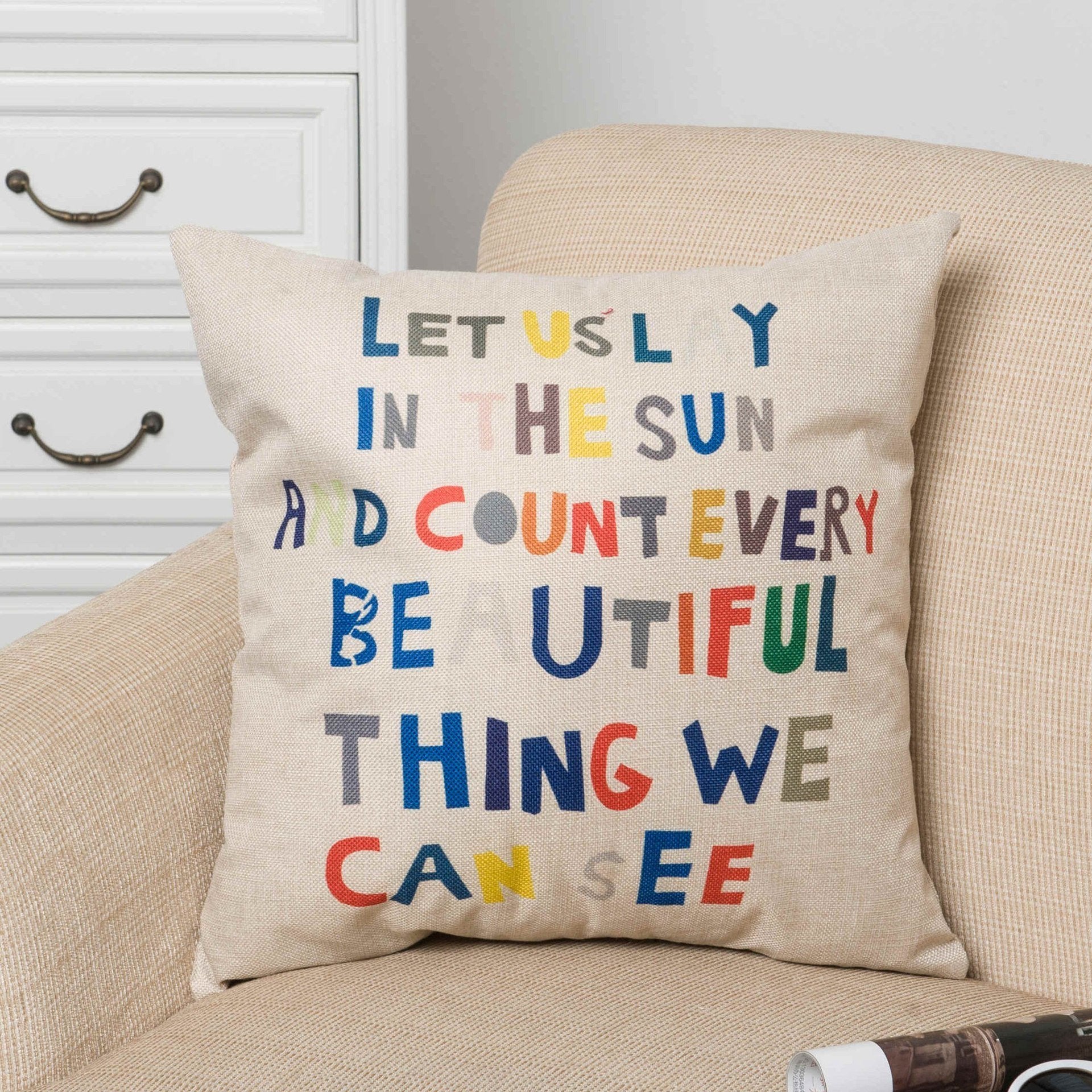 Say it With Words Pillow Covers-601-0036-S8-Theone Apparel