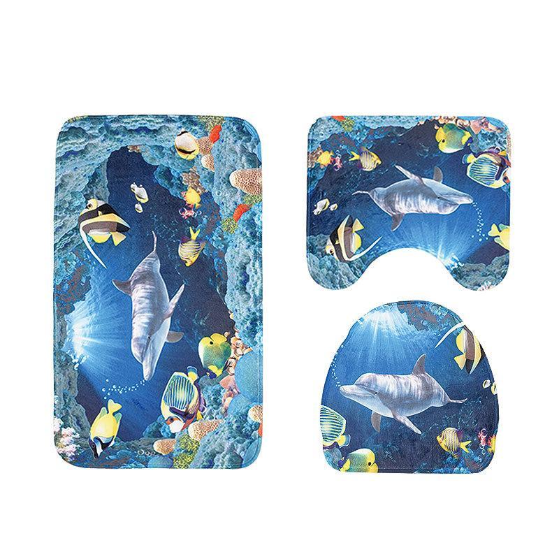 Scenes From The Sea Bath Mat Sets-621-0023-S5-Theone Apparel