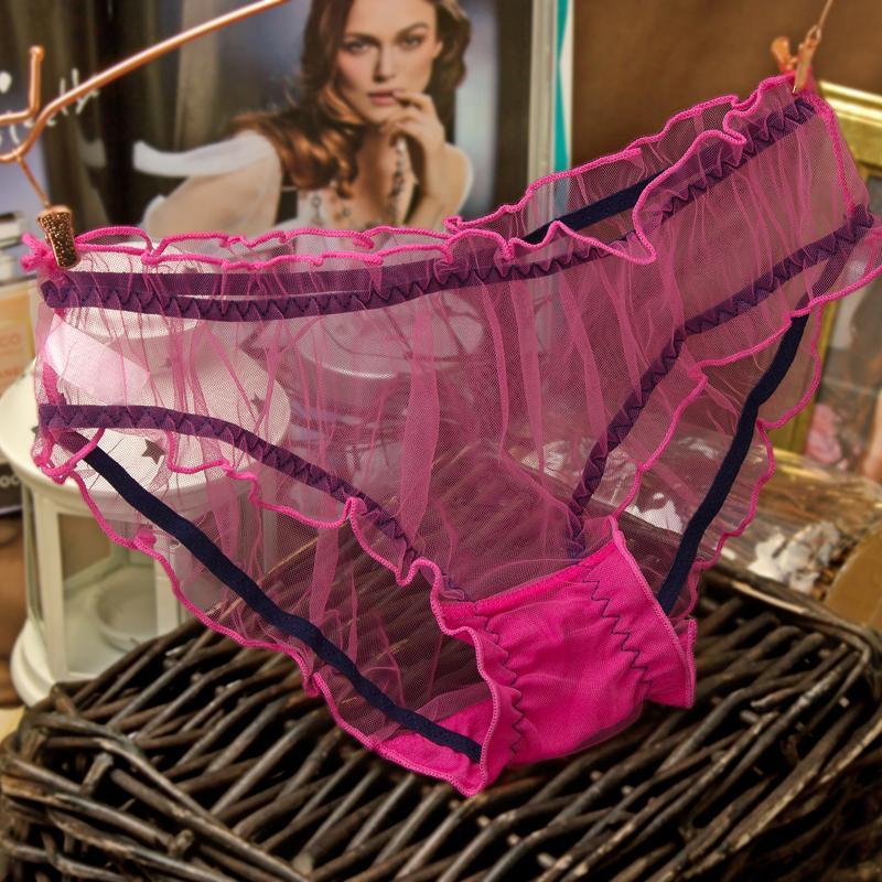 Panty hipster nero trasparente