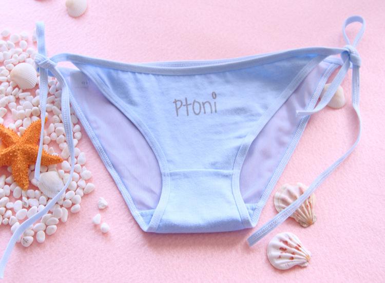 Side Tie Bikini Panty-Light Blue-Theone Apparel